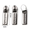 Picture of Zinc Based Alloy Zipper Pulls Garment Accessories Multicolor Rectangle  Accessories for bags 37mm x 10mm, 5 PCs