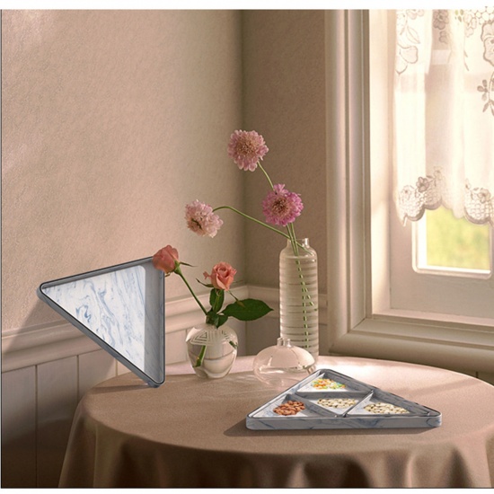 Immagine di Silicone Muffa della Resina per Gioielli Rendendo Triangolo Bianco 1 Pz