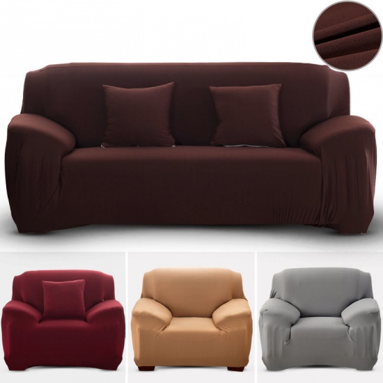 Immagine di Mint Green - Antislip Elastic Four Seat Sofa Cover Home Textile 235cm - 300cm, 1 Piece