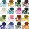 Image de Perles de Rocailles en Verre Colonne Multicolore Argent Ligné 3mm x 2mm, Trou: Env. 1mm, 1 Paquet ( 18000 Pcs/Paquet)