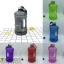 Изображение Purple - 2.2L PET Portable Large Capacity Sports Water Bottle With Handle 13x27cm, 1 Piece