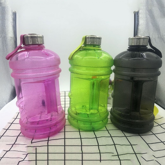 Picture of Purple - 2.2L PET Portable Large Capacity Sports Water Bottle With Handle 13x27cm, 1 Piece