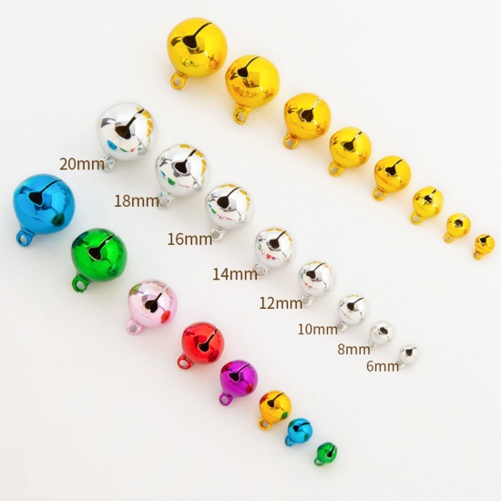 Picture of Brass Charms Multicolor Christmas Jingle Bell 100 PCs                                                                                                                                                                                                         