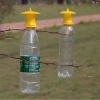 黄色-ミネラルウォーターボトルに適したトラップ剤なしの屋外吊り下げ式ショウジョウバエハチトラップキャップ6x6x2cm、1個 の画像