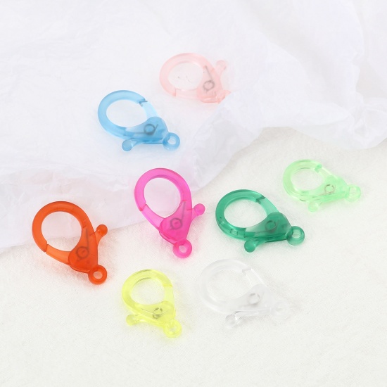Picture of Plastic Lobster Clasp Findings At Random Color