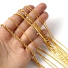 Picture of Brass Necklace Link Chain 18K Real Gold Plated 1 Piece                                                                                                                                                                                                        