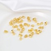 Image de Fermoirs Pinces Bélière en Laiton Plaqué Or Véritable 18K 20 Pcs