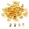 Image de Fermoirs Pinces Bélière en Laiton Plaqué Or Véritable 18K 20 Pcs