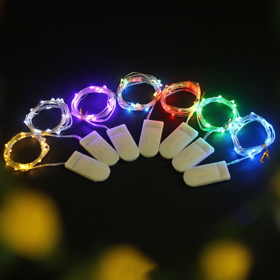 Immagine di Multicolor - 3M LED Strip Lights 30 LEDs Battery Powered For Room Home Garden Decoration, 1 Strand