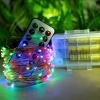 Picture of Multicolor - 20M LED Strip Lights 200 LEDs Battery Powered Remote Control For Room Home Garden Decoration, 1 Strand