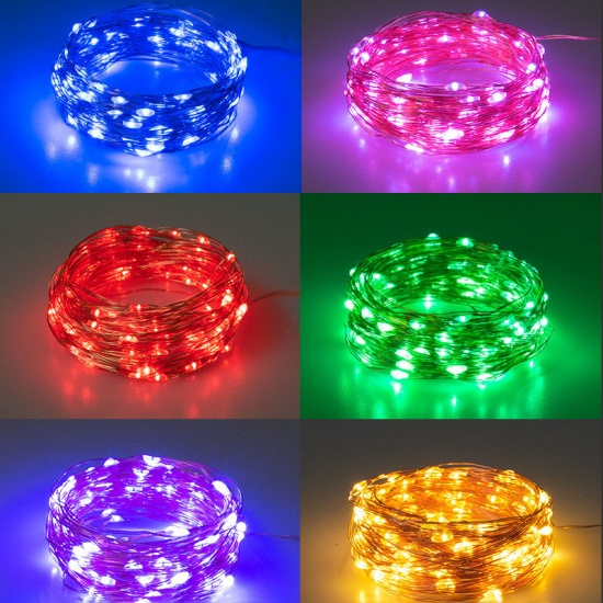Picture of Multicolor - 10M LED Strip Lights 100 LEDs USB Powered For Room Home Garden Decoration, 1 Strand