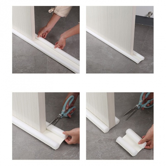 Picture of PE & Nonwoven Door Draft Stopper Under Door Seal For Exterior/Interior Doors Soundproof Strong Adhesive