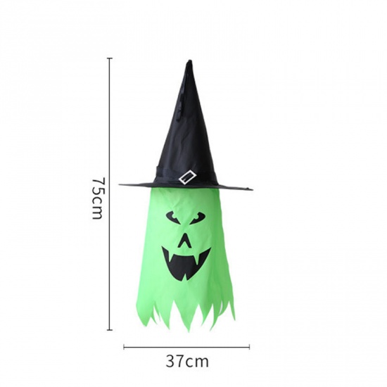 Immagine di LED Light Ghost Wizard Hat Halloween Decorations Party Props