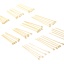 Immagine di Ottone Occhi Spilli 18K Vero Oro Placcato 50 Pz