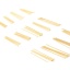 Immagine di Ottone Spillo Spilli 18K Vero Oro Placcato 50 Pz