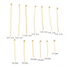 Picture of Brass Ball Head Pins 18K Real Gold Plated 50 PCs                                                                                                                                                                                                              