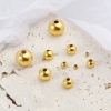 Picture of Brass Beads 18K Real Gold Plated Round 500 PCs                                                                                                                                                                                                                