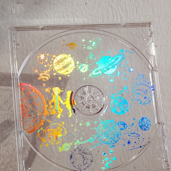 Picture of Multicolor - Fairy Tale Laser PET DIY Scrapbook Adhesive Tape Decoration 3cm, 1 Roll
