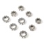 Image de Perles en Alliage de Zinc Fleur Argent Vieilli 50 Pcs