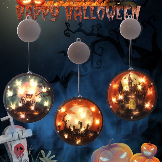 Bild von Warmweiß - 14cm Durchmesser. Halloween Zombie Hände LED Streifen Lichter Batteriebetrieben Für Zimmer Hausgarten Dekoration, 1 Stück