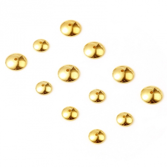 Picture of Copper Beads Caps Gold Filled Round 5 PCs