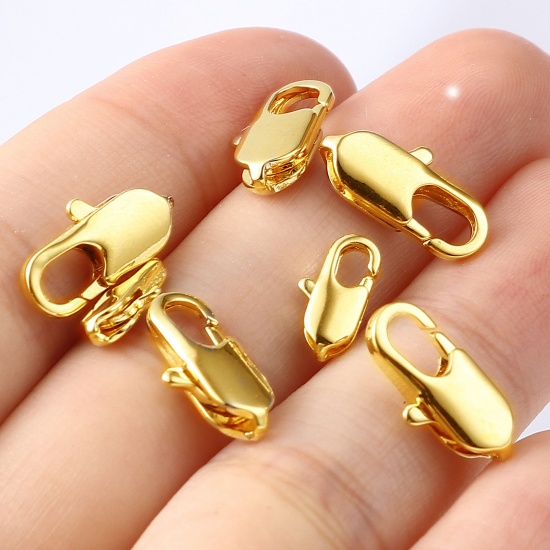 Picture of Copper Lobster Clasp Findings Gold Filled Oval 5 PCs