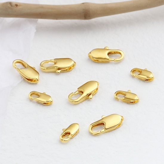 Picture of Copper Lobster Clasp Findings Gold Filled Oval 5 PCs