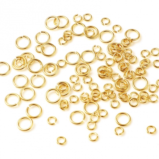 Picture of Copper Open Jump Rings Findings Gold Filled Circle Ring 10 PCs