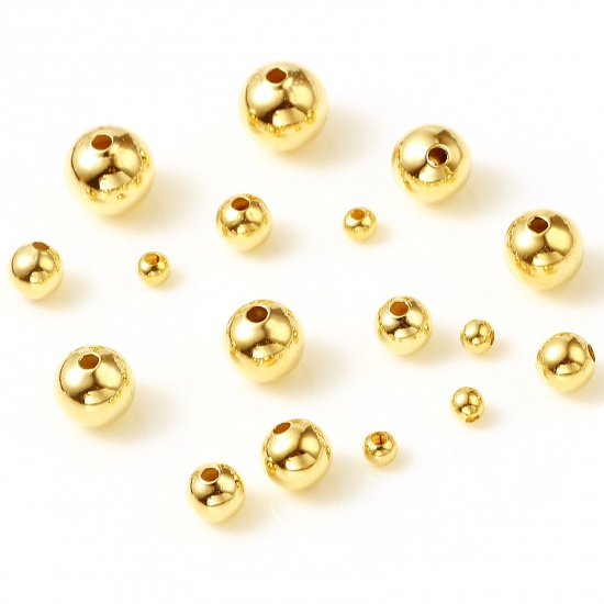 Picture of Copper Beads Gold Filled Round 20 PCs