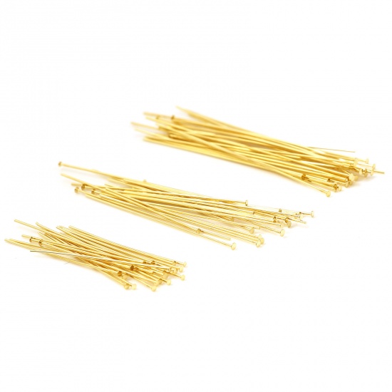 Picture of Copper Head Pins Gold Filled 0.5mm 10 PCs