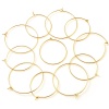 Immagine di Rame orecchino cerchio Oro riempito Anello Diametro Filo: (21 misura), 2 Pz