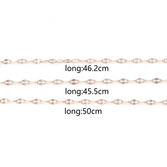 Picture of Stainless Steel Necklace Oval Rose Gold 1 Piece