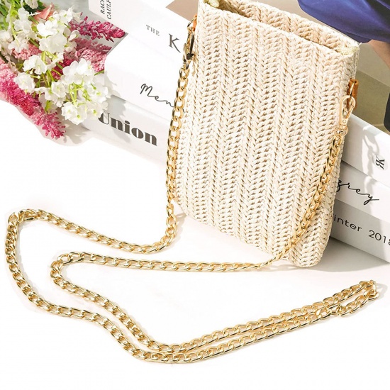 Picture of Aluminum Purse Chain Strap Gold Plated 120cm long, 1 Piece