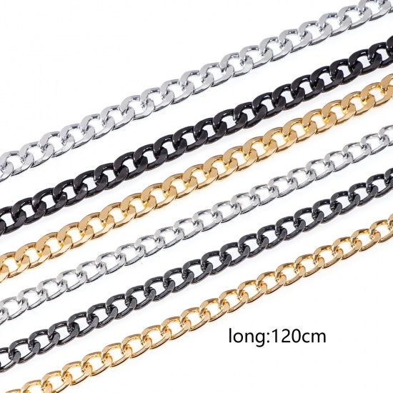 Picture of Iron Based Alloy Purse Chain Strap Multicolor 120cm long, 1 Piece