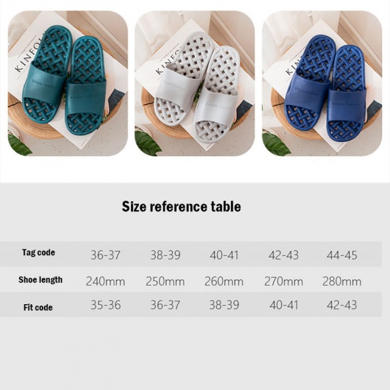 Picture of PVC Men And Women Couple Summer Soft Soled Non-Slip Shower Slippers Sandals For Bathroom Indoor
