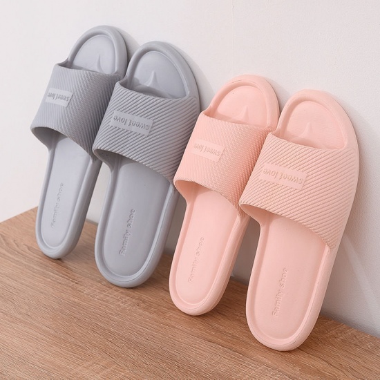 Picture of EVA Men And Women Couple Summer Soft Soled Non-Slip Shower Slippers Sandals For Bathroom Indoor