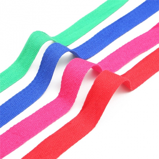Immagine di Poliestere tessitura Multicolore 2cm, 1 Rotolo (Circa 5 Yard/Rotolo)