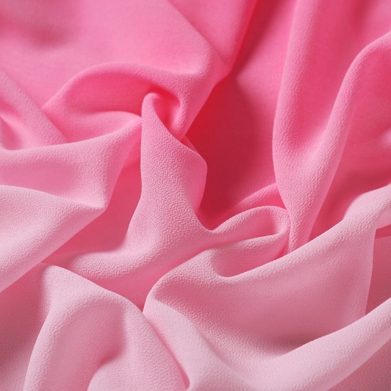 Immagine di Pink - 58# Chiffon Women's Hijab Scarf Wrap Gradient Color 180x70cm, 1 Piece