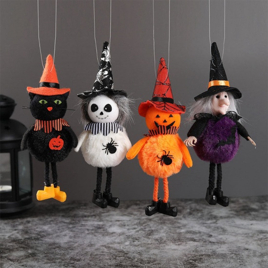Immagine di Black - Halloween Cat Doll Party Home Ornament Decoration 19x8x6cm, 1 Piece