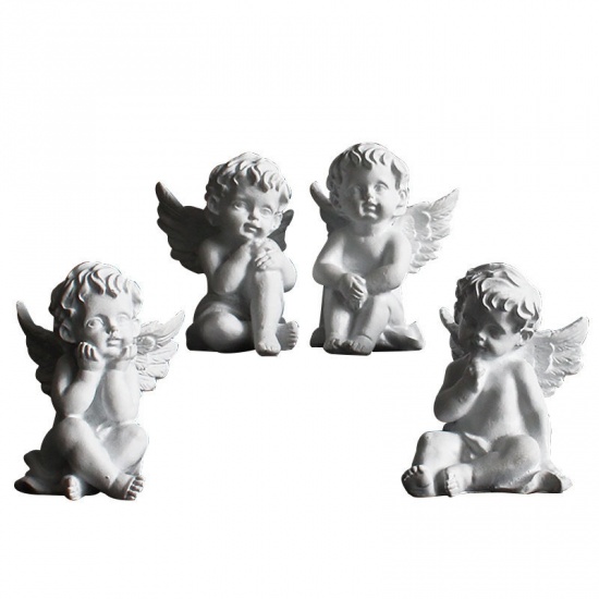Immagine di Resin European Retro Angel Ornament Sculpture Home Decoration