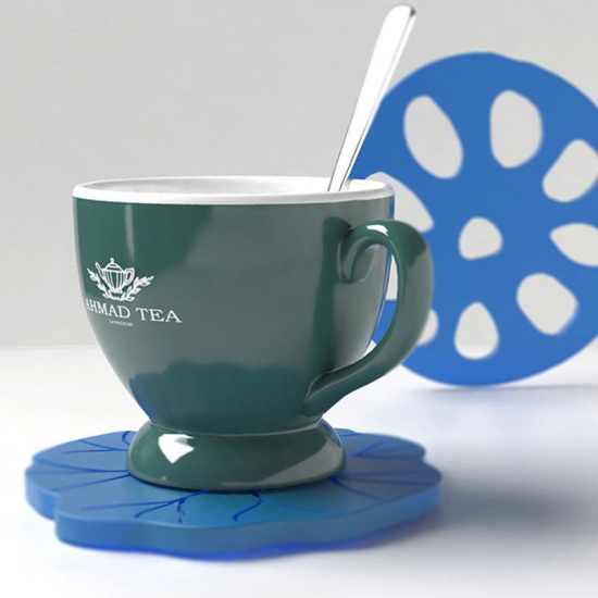 Immagine di Silicone Muffa della Resina per Gioielli Rendendo Coaster Bianco 12cm Dia. 1 Pz