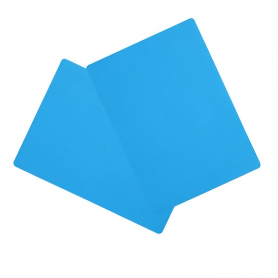 Immagine di Silicone Strumenti di Gioielli in Resina Rettangolo Blu 14.5cm x 10.5cm, 1 Pz
