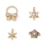 Picture of Brass Christmas Charms Gold Plated 5 PCs