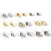 Picture of Stainless Steel Ear Post Stud Earrings Round Multicolor W/ Loop 6 PCs