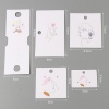 Image de Papier Carte Présentoir à Bijoux de Boucles d'Oreilles en Papier Rectangle Multicolore Personnes 6.2cm x 4.9cm, 50 Pcs
