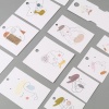 紙 ジュエリーイヤリングディスプレイカード 長方形 多色 人物パターン 6.2cm x 4.9cm、 50 個 の画像