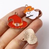 Picture of Zinc Based Alloy Halloween Charms KC Gold Plated Multicolor Enamel 10 PCs