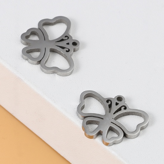 Image de Breloques en Acier Inoxydable Papillon Multicolore 5 Pcs