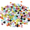 Picture of Zinc Based Alloy Metal Sewing Buttons Two Holes Multicolor Round 50 PCs