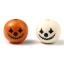 Picture of Wood Halloween Spacer Beads Round Multicolor Clown About 25mm Dia., Hole: Approx 5.3mm - 4.5mm, 10 PCs